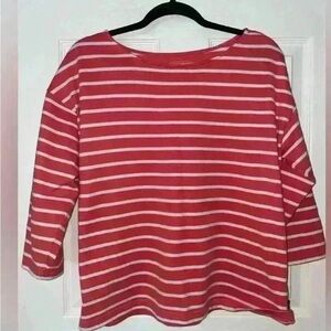 L.L. Bean Heritage Mariner Top Striped Medium Petite